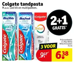 Kruidvat Colgate tandpasta aanbieding