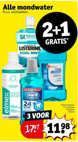 Kruidvat Alle mondwater aanbieding