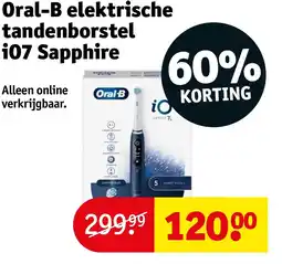 Kruidvat Oral-B elektrische tandenborstel iO7 Sapphire aanbieding