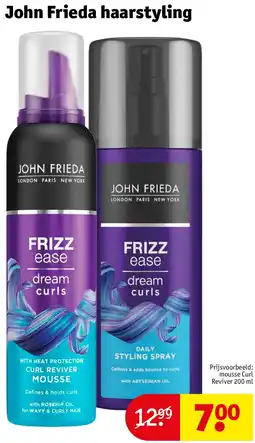 Kruidvat John Frieda haarstyling aanbieding