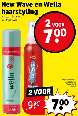 Kruidvat New Wave en Wella haarstyling aanbieding
