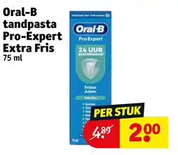 Kruidvat Oral-B tandpasta Pro-Expert Extra Fris aanbieding
