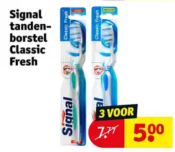 Kruidvat Signal tandenborstel Classic Fresh aanbieding