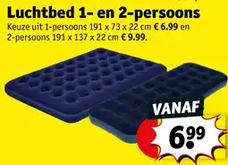 Kruidvat Luchtbed 1- en 2-persoons aanbieding