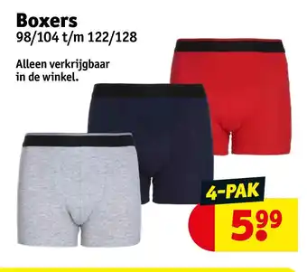 Kruidvat Boxers aanbieding