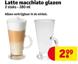 Kruidvat Latte macchiato glazen aanbieding