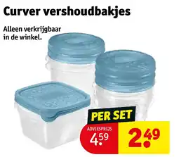 Kruidvat Curver vershoudbakjes aanbieding