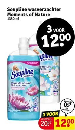 Kruidvat Soupline wasverzachter Moments of Nature aanbieding