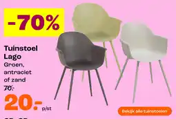 Kwantum Tuinstoel Lago aanbieding