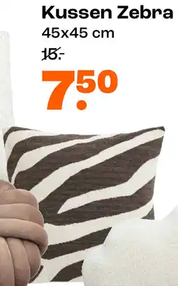 Kwantum Kussen Zebra aanbieding