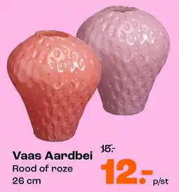 Kwantum Vaas Aardbei aanbieding