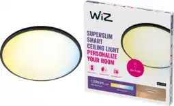 Coolblue WiZ Plafondlamp SuperSlim - alle tinten wit licht - zwart aanbieding