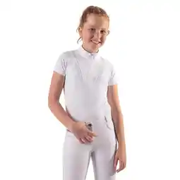 Decathlon Wedstrijdpolo voor meisjes QHP aanbieding