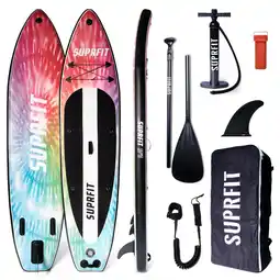Decathlon Opblaasbaar SUP-board - Touring Stand Up Paddle 10'8 Batik aanbieding