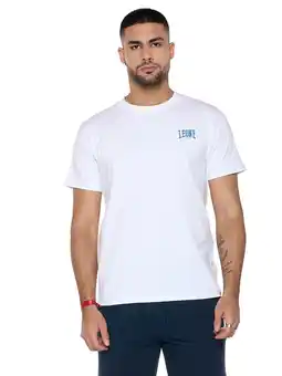 Decathlon Heren T-shirt van stretchkatoen met korte mouwen en klein 'Basic'-logo aanbieding