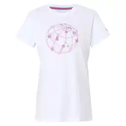 Decathlon Dames Fingal IX Wereldbol Tshirt (Wit) aanbieding