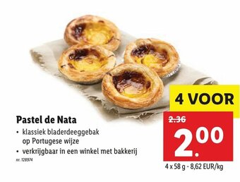 Lidl Pastel de Nata aanbieding