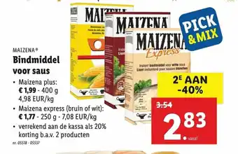 Bindmiddel voor saus