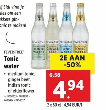 Lidl Tonic water aanbieding