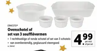 Lidl Ovenschotel of set van 3 souflevormen aanbieding