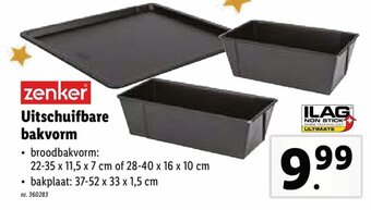 Lidl Uitschuifbare bakvorm aanbieding