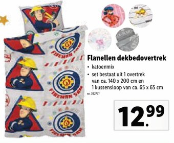 Lidl Flanellen dekbedovertrek aanbieding