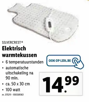 Lidl Elektrisch warmtekussen aanbieding