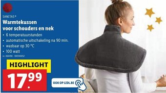Lidl Warmtekussen voor schouders en nek aanbieding