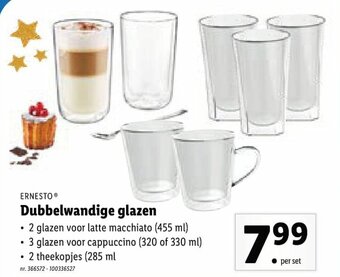 Lidl Dubbelwandige glazen aanbieding