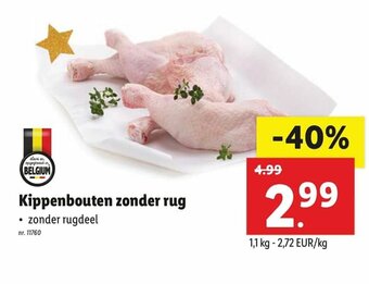Lidl Kippenbouten zonder rug aanbieding