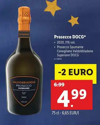 Lidl Prosecco DOCG aanbieding