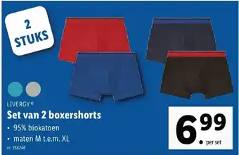Lidl Set van 2 boxershorts aanbieding