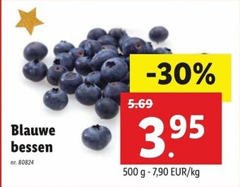 Lidl Blauwe bessen 500g aanbieding