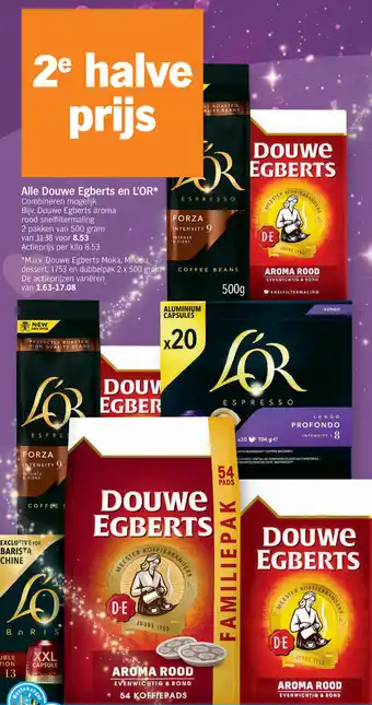 Albert Heijn Alle Douwe Egberts en L'OR 500g aanbieding