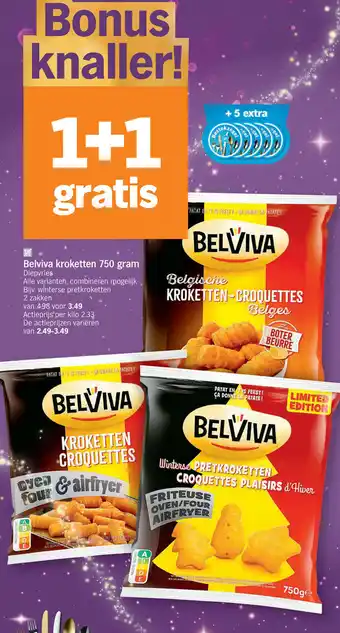 Albert Heijn Belviva kroketten 750g aanbieding