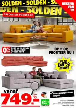 Seats and Sofas Hoeksalon CALIFORNIA aanbieding