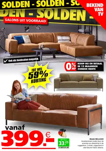 Seats and Sofas Model BELLAGIO aanbieding