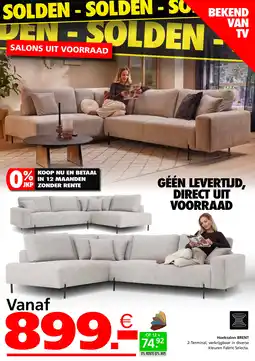 Seats and Sofas Hoeksalon BRENT aanbieding