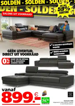Seats and Sofas Hoeksalon DIOR aanbieding