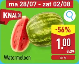 ALDI Watermeloen aanbieding