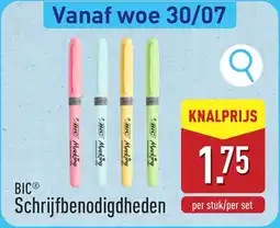ALDI BIC Schrijfbenodigdheden aanbieding
