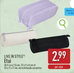ALDI Live in style etui aanbieding