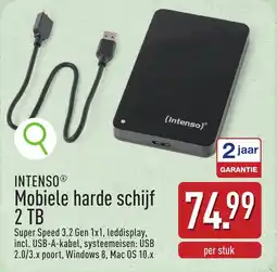 ALDI Intenso Mobiele harde schijf 2 TB aanbieding