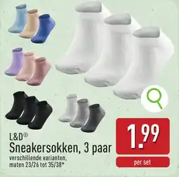 ALDI L&D Sneakersokken aanbieding