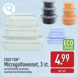 ALDI Crofton Microgolfovenset aanbieding