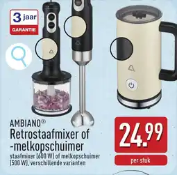 ALDI Ambiano retrostaafmixer of melkopschuimer aanbieding