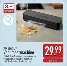 ALDI Ambiano vacumeermachine aanbieding
