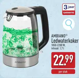 ALDI Ambiano ledwaterkoker aanbieding