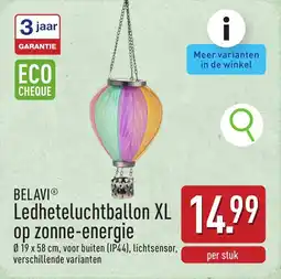 ALDI Belavi Ledheteluchtballon XL op zonne-energie aanbieding