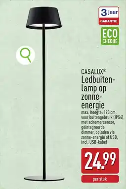 ALDI Casalux Ledbuitenlamp op zonne-energie aanbieding